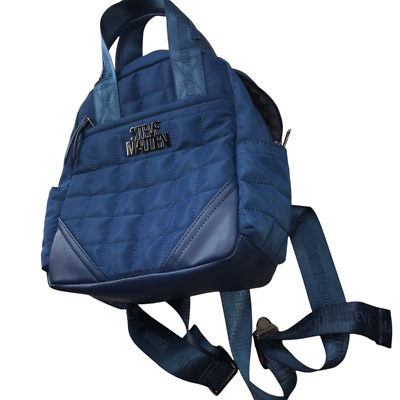New Steve Madded Blue Quilted Backpack Bag NWOT | eBay display picture 2