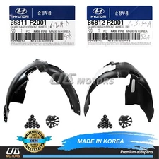 ✅GENUINE✅ Front Fender Liner LEFT & RIGHT for 17-18 Hyundai Elantra 86812F2001