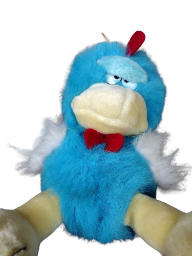 Carnival Style Plush Angry Turkey Bird Chicken Blue And White 10" Dan Brechner - Picture 5 of 7