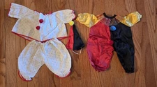 Set Of Vintage Doll Clown Outfits & Hat Fits Cabbage Patch Kids Lot