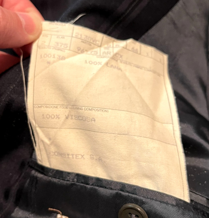 Vintage Gianni Versace Blazer Sport Coat 100% Wool Jacket 56 Double Breasted thumbnail 4