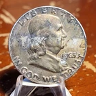 1963-DFranklin 90% Silver Half Dollar Crazy Toning
