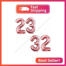 GOER Number 23 Balloons for 23rd Birthday Party Decorations,42 Inch Jumbo Foil H