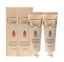 Set Of 2 Coreana Orthia 24k Rose Gold Collagen Essence Hand Cream 50ml