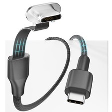 USB C to C Cable, 60W 3.3ft Flat C Charging Right 3.3ft, Black