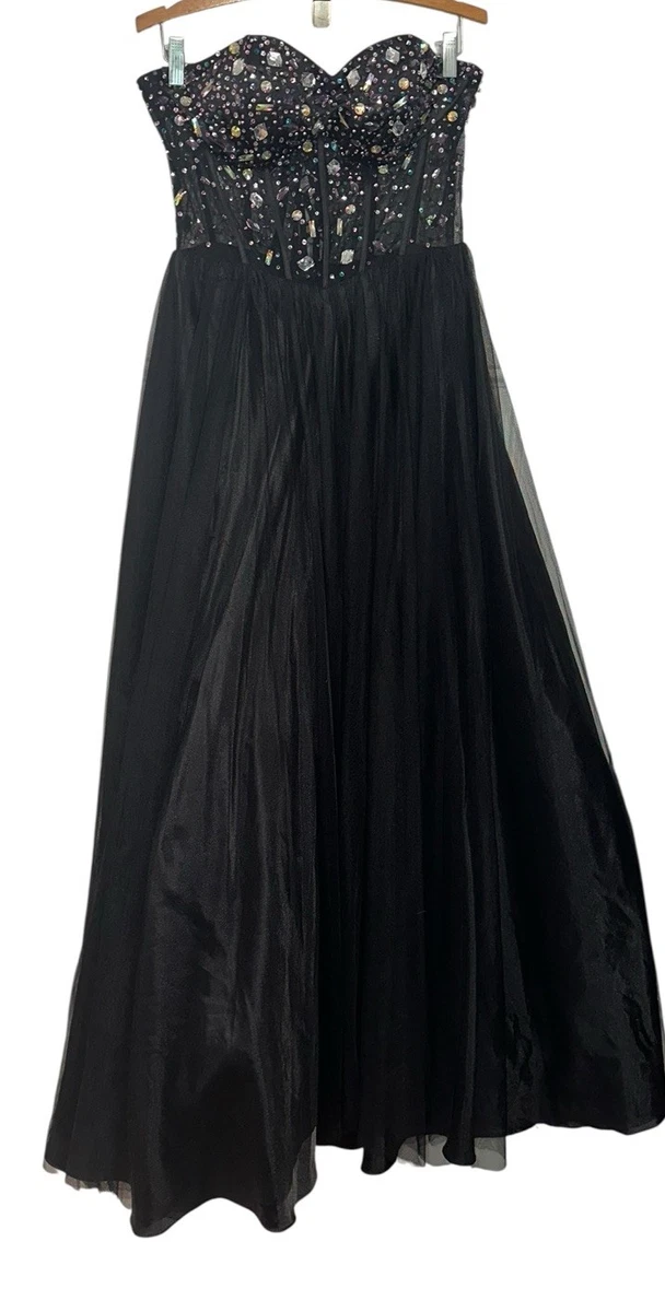 cover for formal dress Unique Vintage Black Halloween Stripe Swing Dress