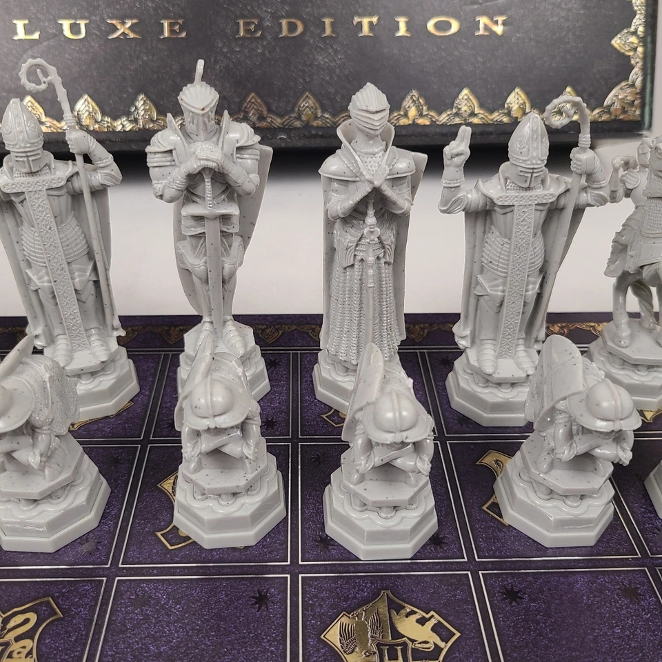 Harry Potter Deluxe Edition Wizard Chess Set Noble Collection 18" Board Game - Image 4 of 4