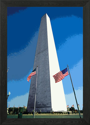 Washington Monument Gerahmtes Wandbild Poster Leinwanddruck Bild