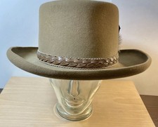 Vintage Stetson Western Hays Hat Smoke Brown 7 1/8 - 1/4