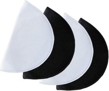 2 Pairs Washable Shoulder Pads for Women Soft Thin Set-In Sewing Sponge Pad Shou