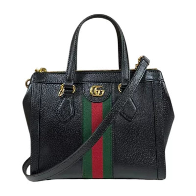 Gucci Ophidia Shoulder Bag Leather Black - Picture 1 of 6
