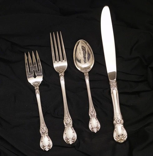 Towle Old Master Sterling Silver 4 Piece Place Setting - No Monograms