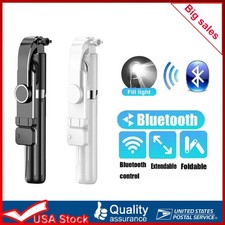 Selfie Stick Flexible Tripod Holder Stand With Bluetooth Remote For Mobile Phone