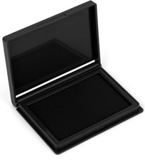Quick Dry Ink Black Stamp Pad Refillable Rubber Stamp Pad for Office Crafting