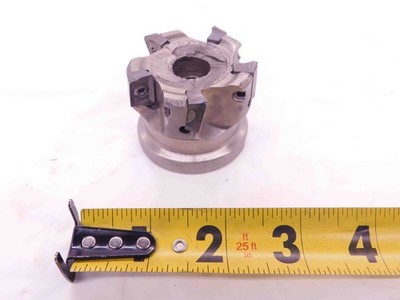 ISCAR 2'' O.D. 90 DEG FACE MILL 3/4 PILOT 5/16 KEY HOLDS 5 INSERTS ADKT 1505 2.0