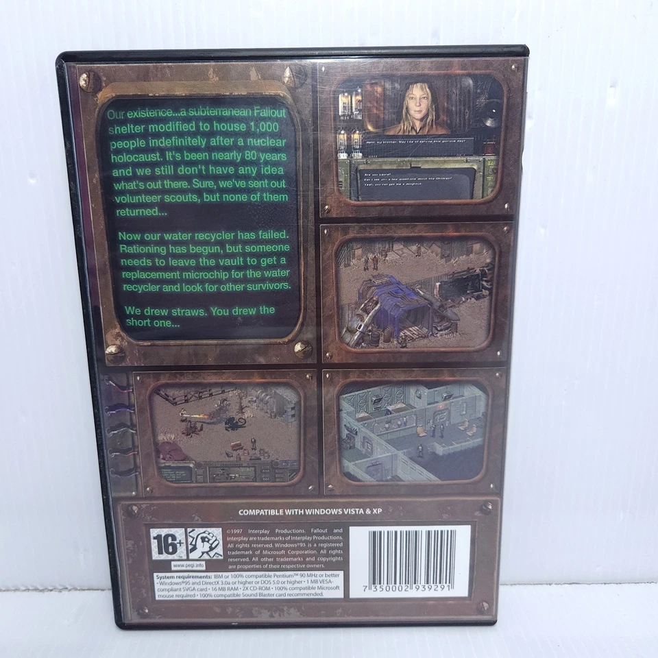 Fallout 1 : A Post Nuclear Role Playing Game PC CD-ROM Game - Image 2 of 4
