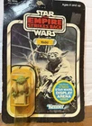 Vintage 1980 Star Wars: Empire Strikes Back Yoda W Brown Snake Moc Bad Card*132