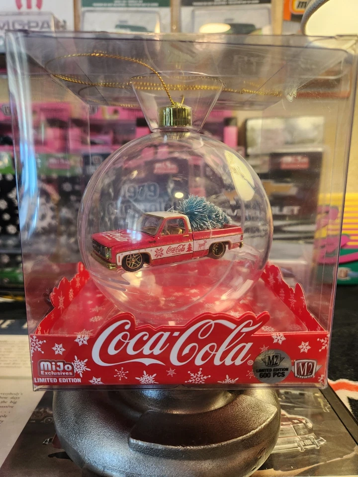 CHASE 1 of 600 M2 1:64 1973 RED CHEVY FLEETLINE W/TREE "Coca-Cola Ornament" - Image 2 of 4