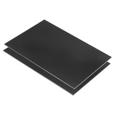 2X 3K Carbon Fiber Plate Panel Sheets 300 x 200 x 3mm Board Plate (Twill Bright)
