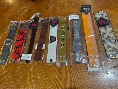 9 Snap Bracelets From Paparazzi Jewelry. Different Styles Brand New + bonus gift