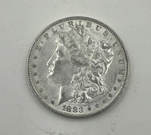 1883 O Morgan Silver Dollar Nice About Uncirculated Coin