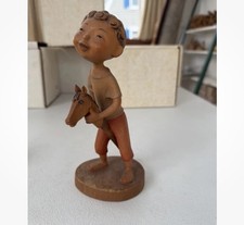 ANRI FIGURINE FROM THE FERRÀNDIZ COLLECTION. Boy With Horse. Happy Children