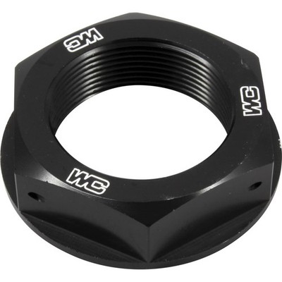 Works Connection Steering Stem Nut - Black 24-330