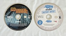 2-Wii Games uDraw Studio Instant Artist & Cabela’s Dangerous Hunts 20 Discs Only