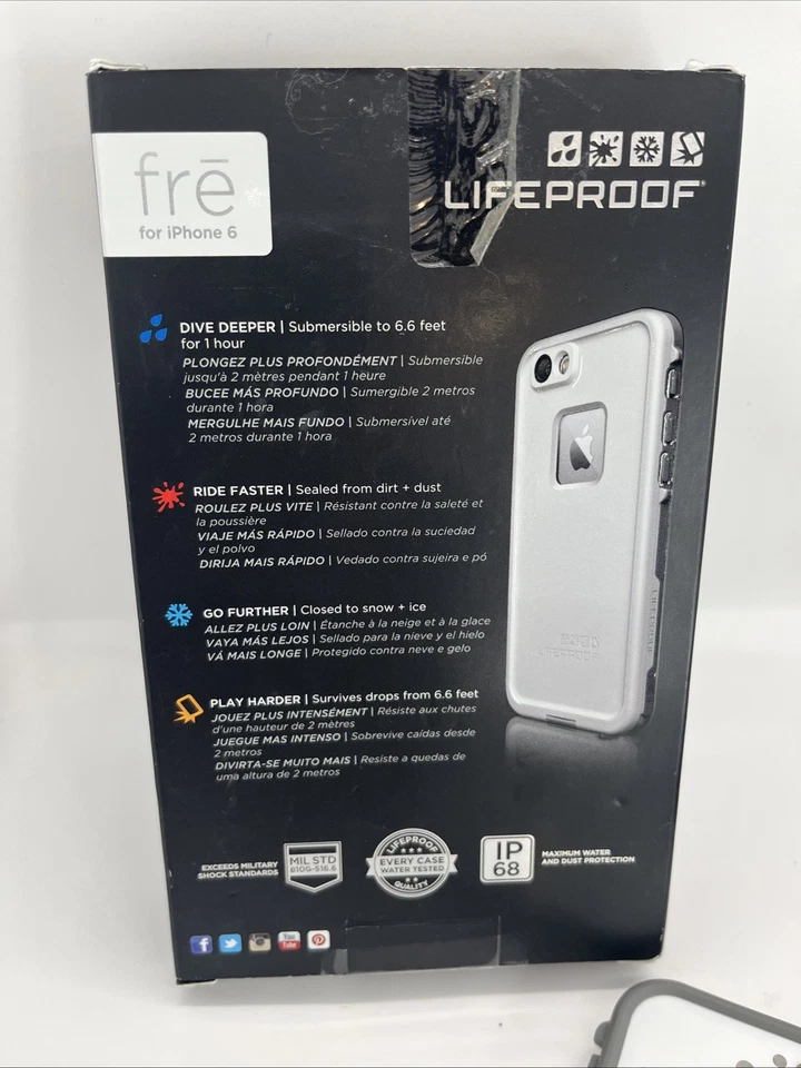 Funda Impermeable LifeProof 77-52564 Gratis para iPhone 6/6S Blanca Foto 3 de 4