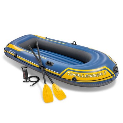Intex Challenger 2 Inflatable Boat Set With Pump And Oars (Used)