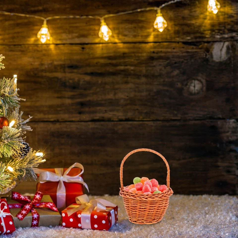 Set of 5 Mini Picknickkorb Aufbewahrungskorb Miniaturspeicherkorb - Bild 2 von 4