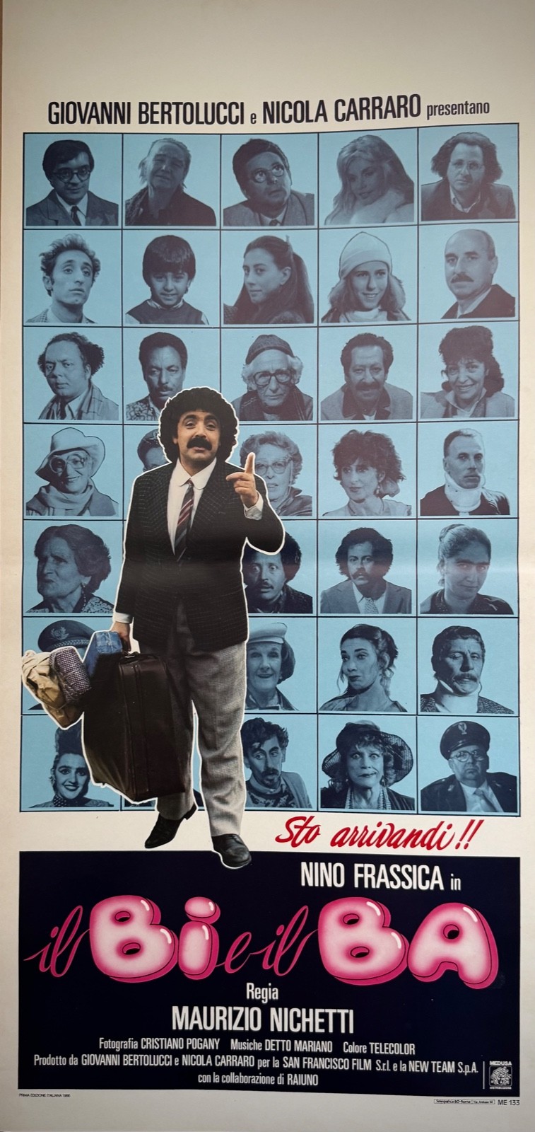 Locandina originale film Il Bi e il Ba (1985) - Regia di Maurizio Nichetti