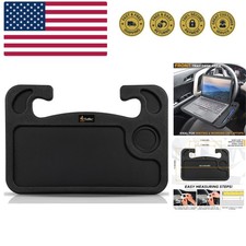 2 in 1 Car Steering Wheel Desk  Tray for Laptop Car Mount with Pen Holder  ...