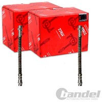 2X TRW BremsschlÄUche Hinten Beidseitig Passend FÜR CitroËN C2 C3 Peugeot 1007