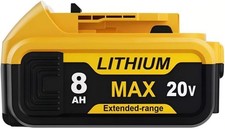 Pack For DeWalt 20V 20 Volt Max 8.0AH Lithium Ion Battery DCB206-2 DCB205 DCB207