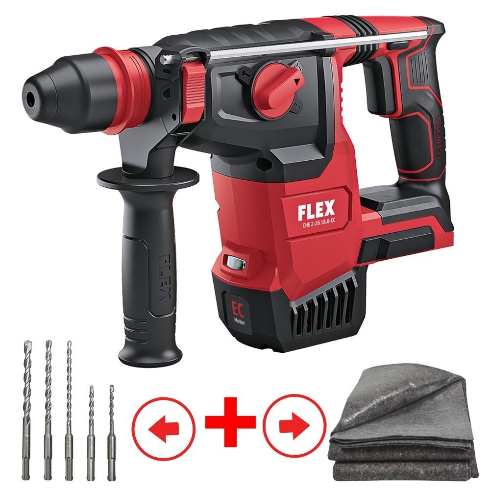 Flex CHE 2-26 18.0-EC C Akku Kombi-Bohrhammer 18,0 V - SOLO
