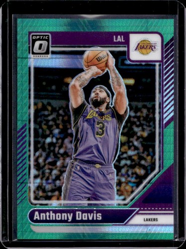 2024-25 Panini Donruss Optic Anthony Davis Hyper Green Prizm #/249 Lakers