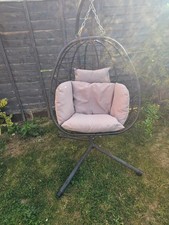 Hanging Egg Chair with Cushions And Total Cover