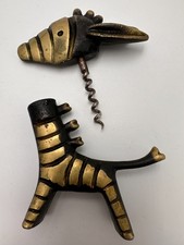 Walter Bosse ? Rare tire-bouchon en bronze  Girafe Austria 1950-60's
