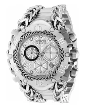 BRAND NEW  INVICTA GLADIATOR MENS SILVER WATCH 58MM