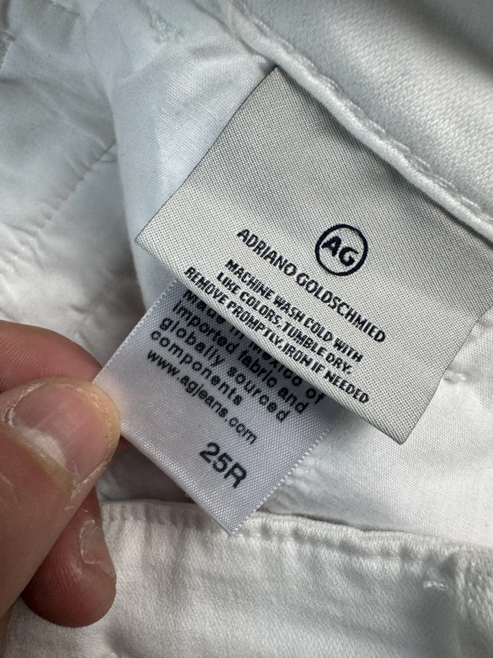 AG Adriano Goldschmied Pants Womens 25R White The Caden Tailored Trouser Chino - Image 3 of 4