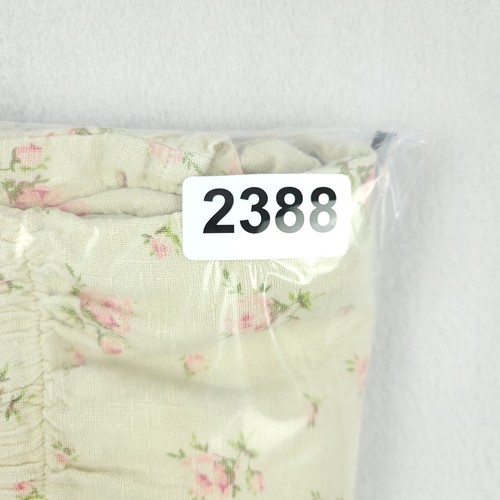 Pantalones Cortos Tonos Sutiles Mujer Medianos Beige Verde Vintage Rosa Floral Lino Bolsillos - Imagen 12 de 13