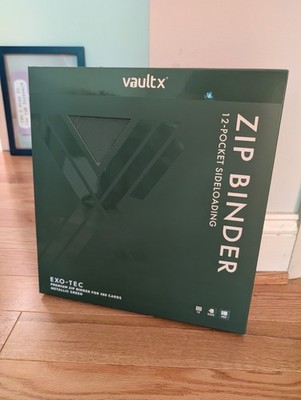 Vault X Exo-tec 12-pocket Metallic Green Zip Binder 480 Cards   Limited - NEW