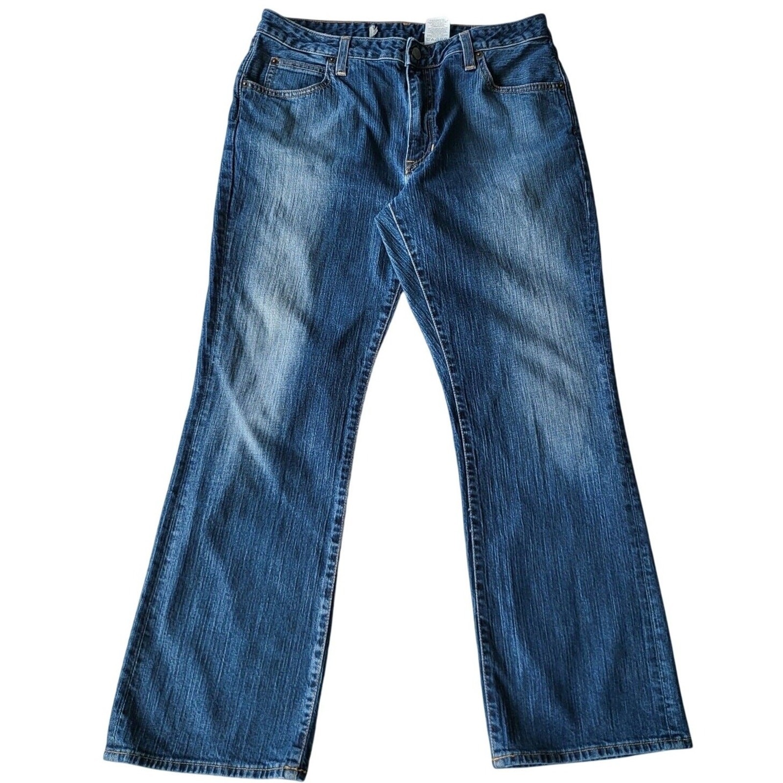 Vintage Gap Jeans Woman's Size 30x27 USA Blue Bootcut Stretch Faded Denim Tag 12