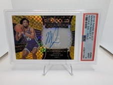 2018-19 Panini Select Marvin Bagley III Rookie Signatures Gold prizm /10 PSA 9