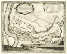 Polen Nowy Dwor Mazowiecki/Bugmündung Original Kupferstich Pufendorf 1729