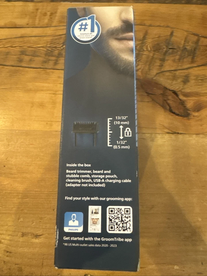 Recortadora de barba y cortapelos inalámbrica ajustable Philips - BT3230/41 caja de daños Foto 4 de 4