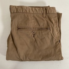 Connor Mens Tan Slim Fit Trousers Chino Stretch Pants Size 32 Very Good JBAL7