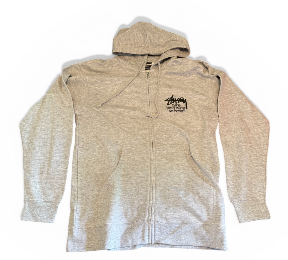 STUSSY × Lafayette 2枚セット　エルフ STUSSY Dover Street Market Los Angeles Zip Hoodie GRAY Size M New