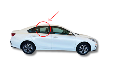 Rear Side Window Louvers Door Handle Covers Compatible for